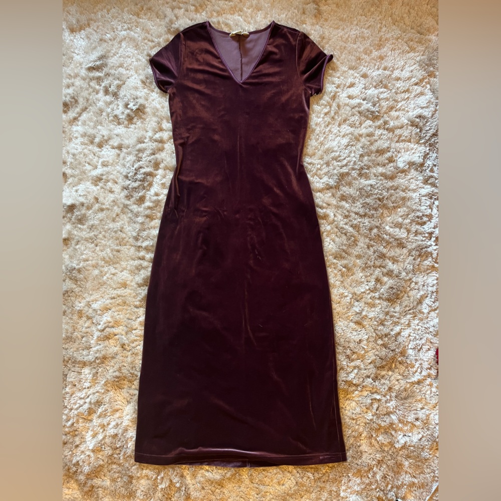 Express Tricot purple velvet dress size 7/8